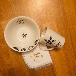 Twinkle star porcelain dish set